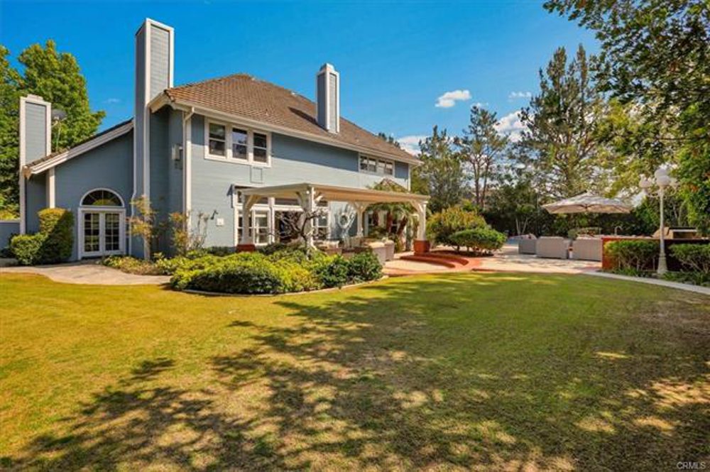 Rear elevation and lawn